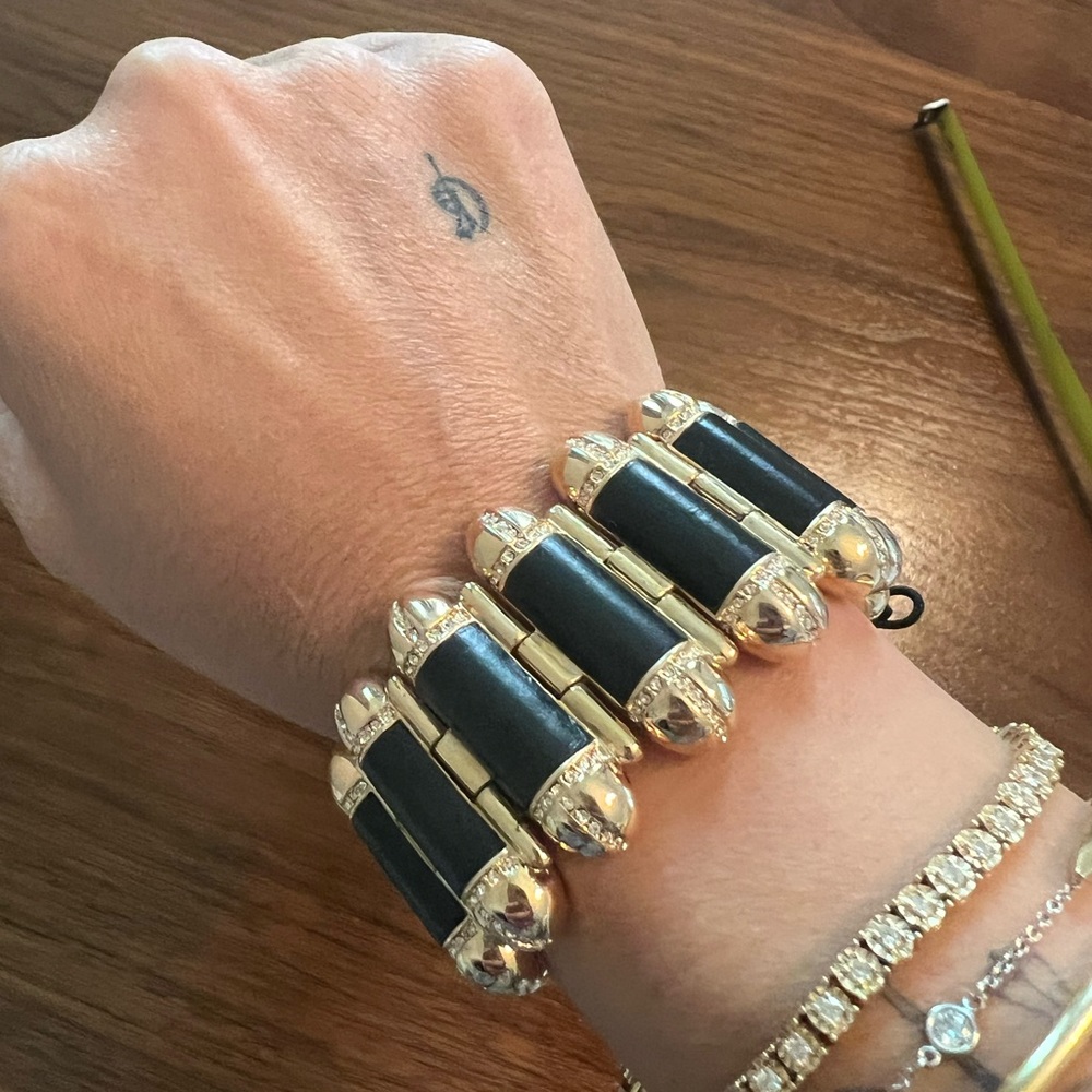 CC Skye Bullet pave bracelet